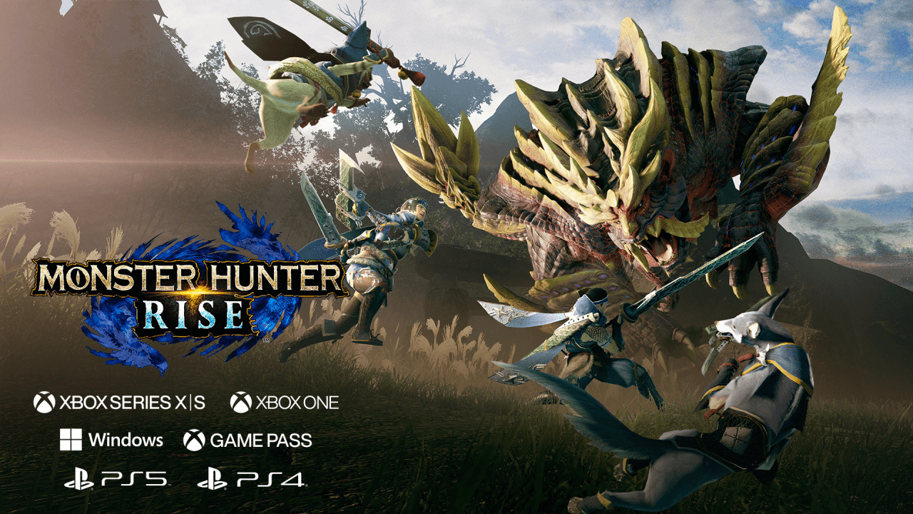 Monster Hunter Rise für PlayStation, Xbox und Game Pass Titel