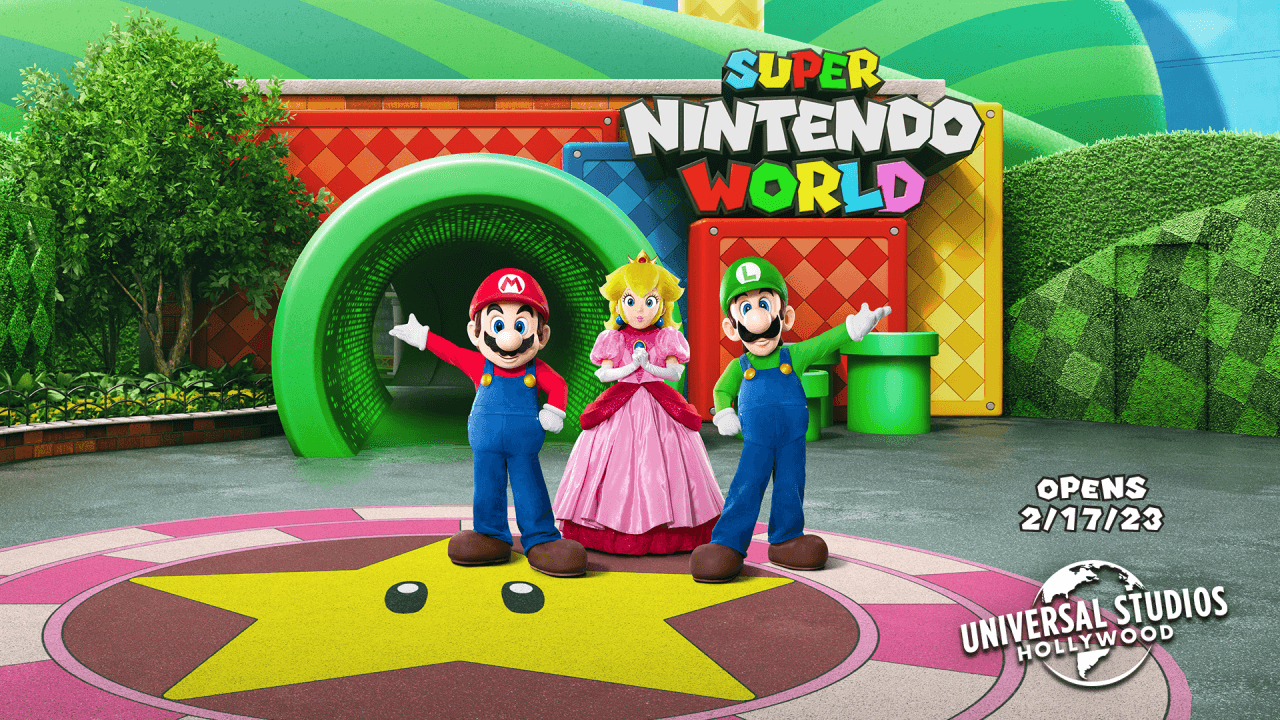 Super Nintendo World öffnet im Februar in Hollywood Titel