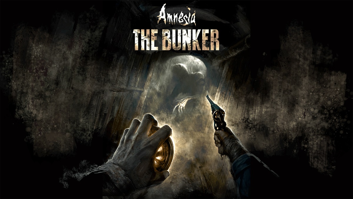 Ein Monster jagt die Spieler in Amnesia: The Bunker Titel