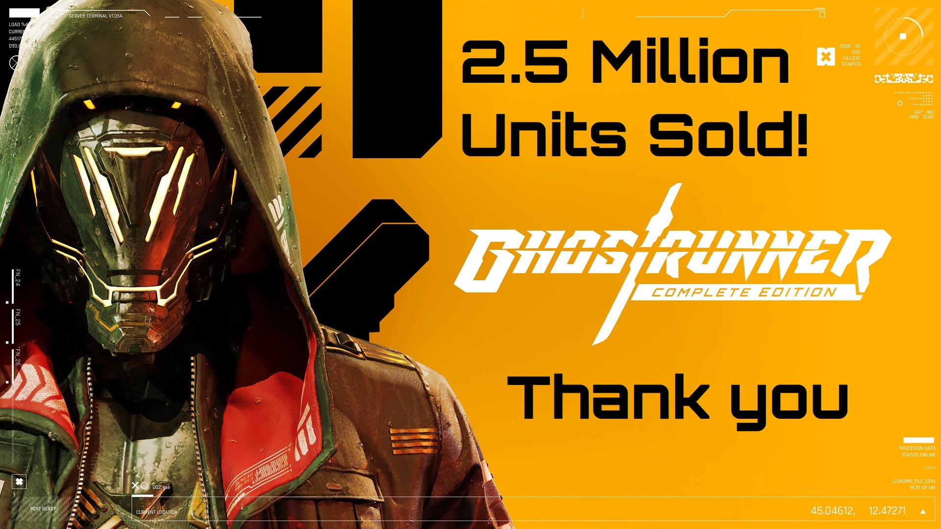 Ghostrunner hat sich mehr als 2,5 Millionen Mal verkauft Titel